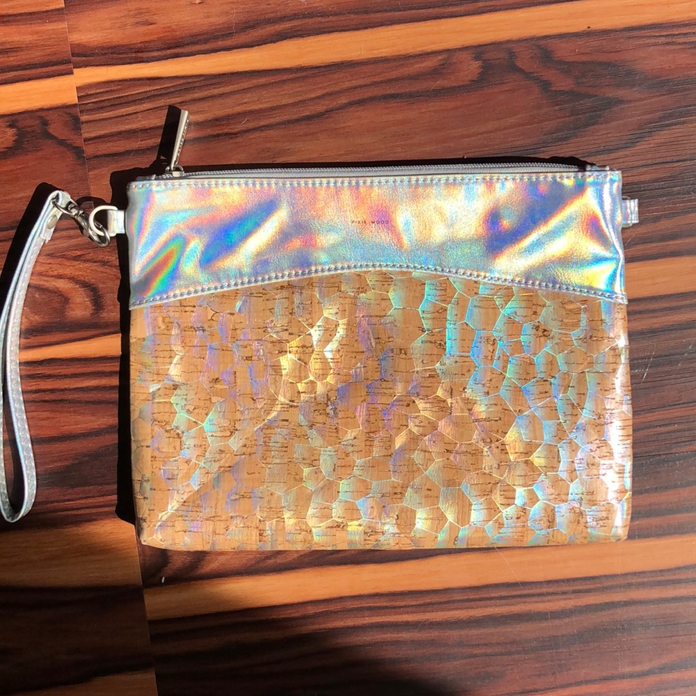 LIKE NEW holographic Pixie Mood wristlet